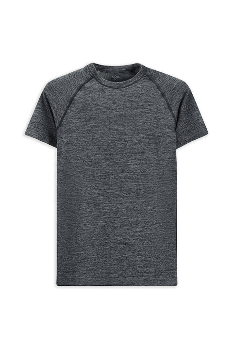 Medium Navy Crew Neck Slim Fit Sports T-Shirt