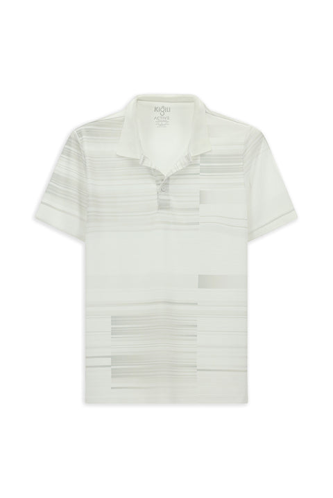 Off-White Regular Fit Printed Polo Shirt