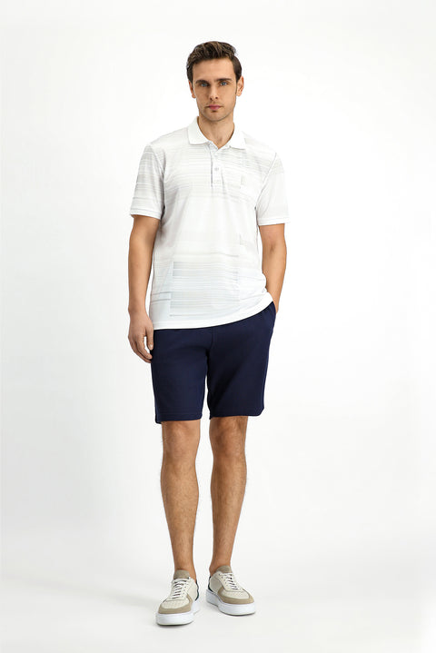 Off-White Regular Fit Printed Polo Shirt
