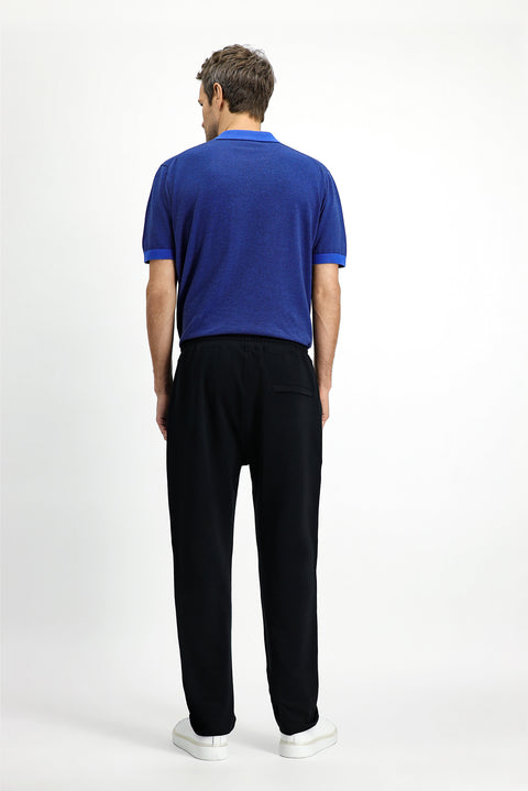 Black Cotton Sweatpants / Track Pants