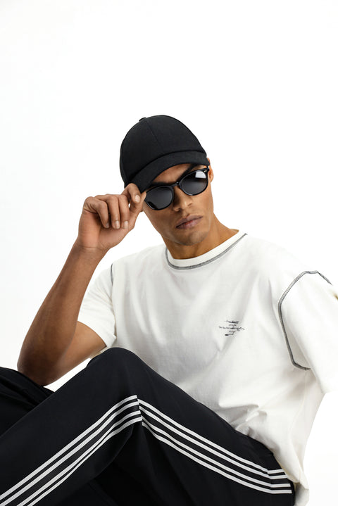Black Lycra Sweatpants / Track Pants