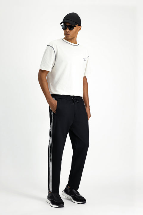 Black Lycra Sweatpants / Track Pants
