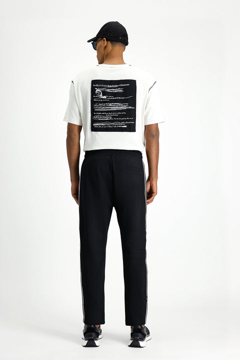 Black Lycra Sweatpants / Track Pants