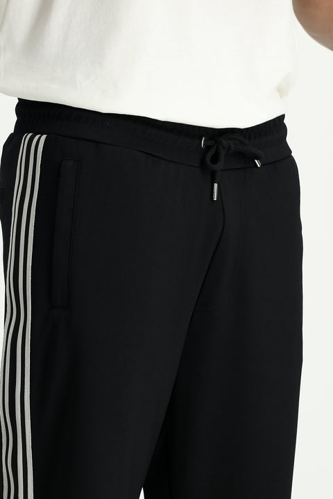 Black Lycra Sweatpants / Track Pants