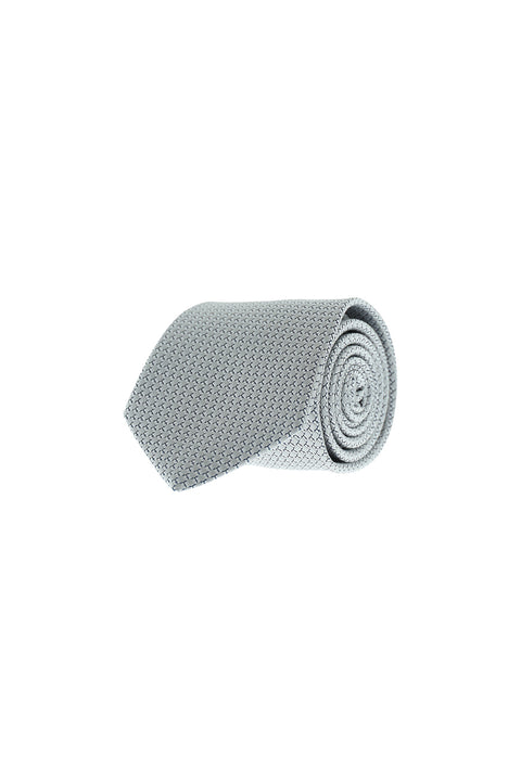 Light Grey Micro-Patterned Tie