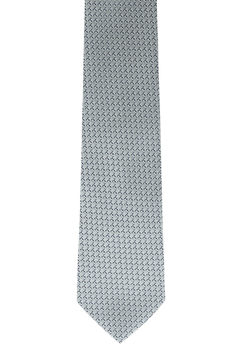 Light Grey Micro-Patterned Tie