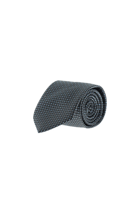 Medium Anthracite Micro-Patterned Tie