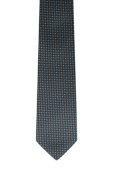 Medium Anthracite Micro-Patterned Tie
