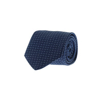 Navy Blue Micro-Patterned Tie