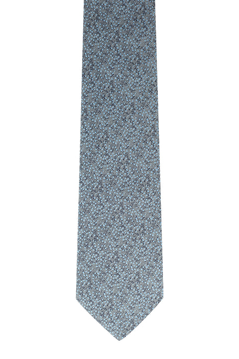Medium Grey Micro-Patterned Tie