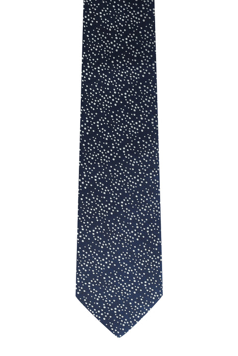 Navy Patterned Tie