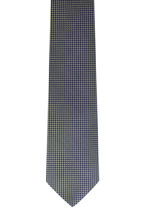 Dark Beige Patterned Tie