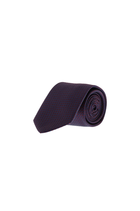 Dark Burgundy Patterned Tie