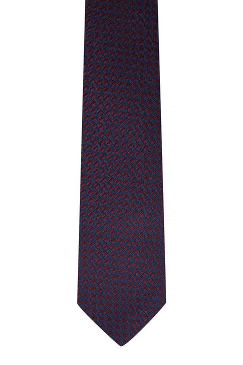 Dark Burgundy Patterned Tie