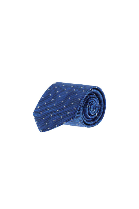 Blue Patterned Tie