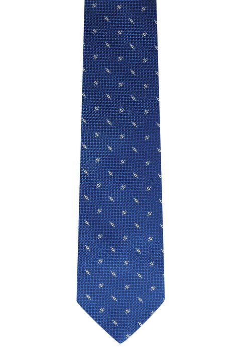 Blue Patterned Tie