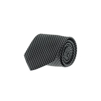 Medium Anthracite Patterned Tie