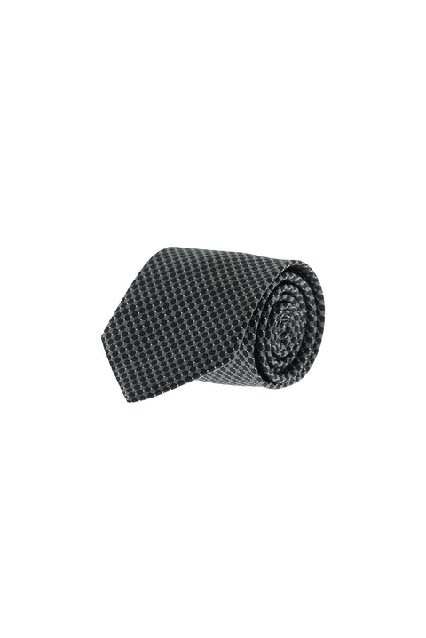 Medium Anthracite Patterned Tie