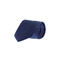 Dark Blue Patterned Tie