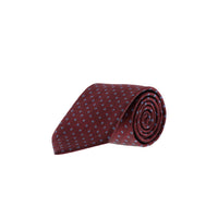 Dark Red Patterned Tie