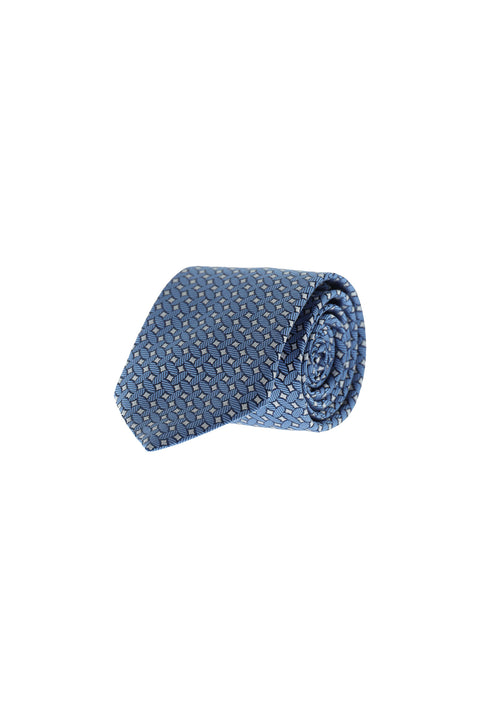 Light Blue Patterned Tie