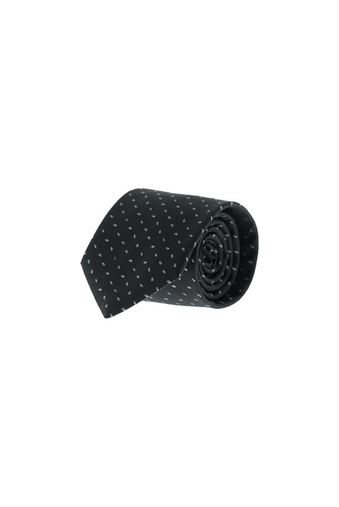 Black Patterned Tie