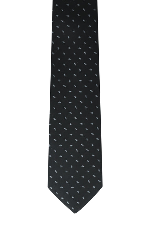 Black Patterned Tie