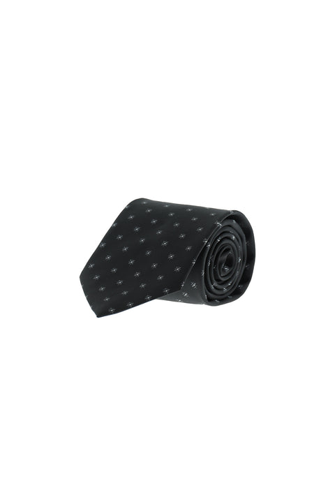Black Patterned Tie