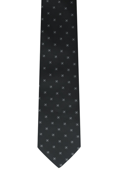 Black Patterned Tie