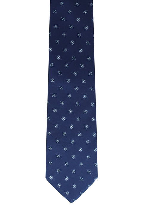 Navy Patterned Tie