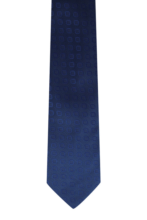 Navy Patterned Tie