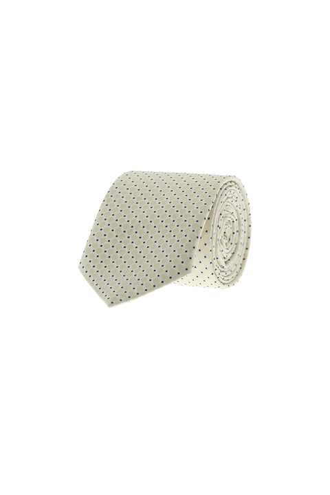 Light Yellow Patterned Tie