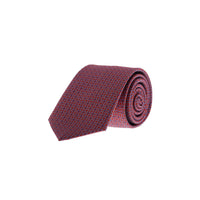 Dark Red Patterned Tie