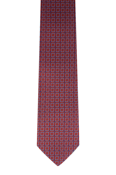 Dark Red Patterned Tie