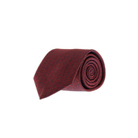 Dark Red Patterned Tie