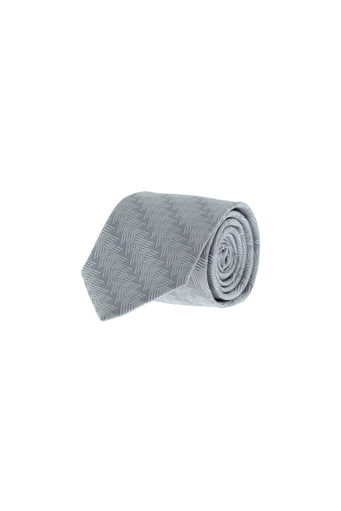 Light Grey Patterned Tie