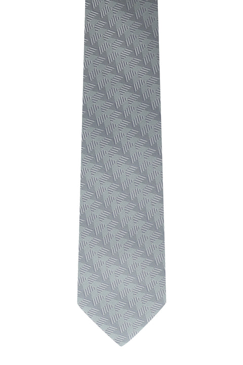Light Grey Patterned Tie