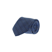 Dark Blue Patterned Tie