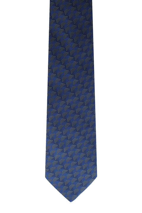 Dark Blue Patterned Tie