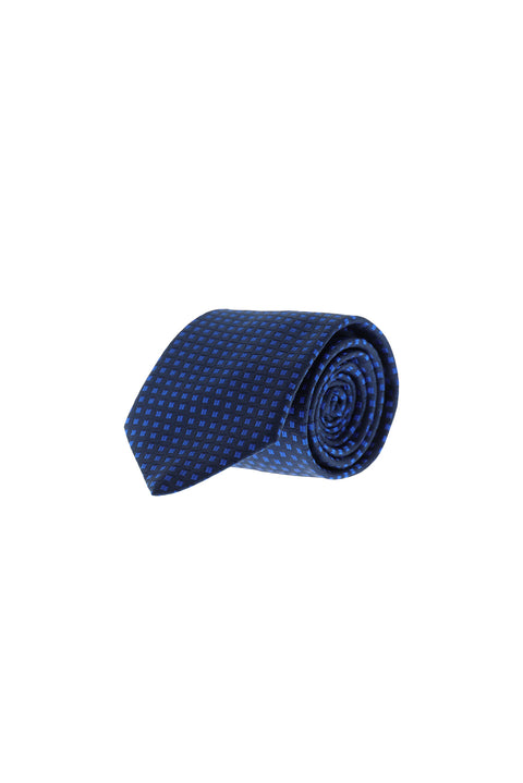 Dark Navy Patterned Tie