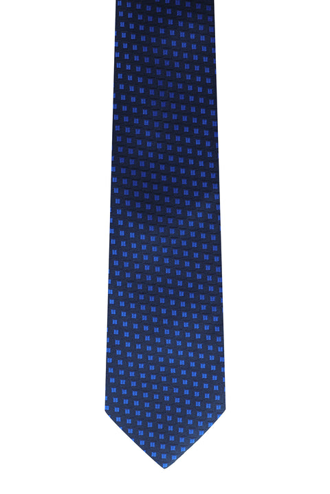 Dark Navy Patterned Tie