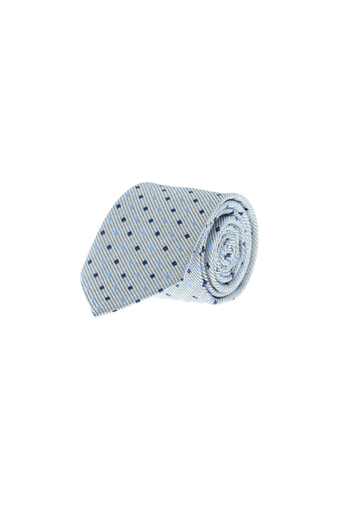 Light Grey Patterned Tie