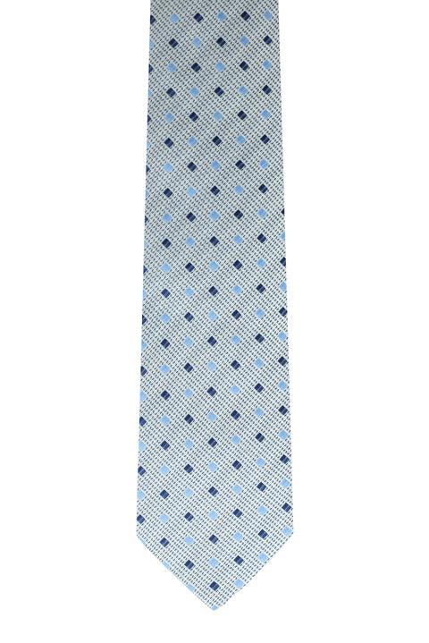 Light Grey Patterned Tie