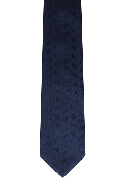 Navy Patterned Tie