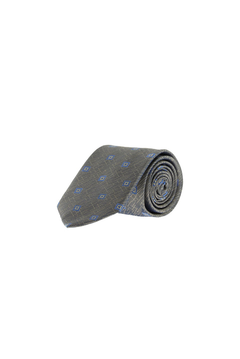 Dark Beige Patterned Tie