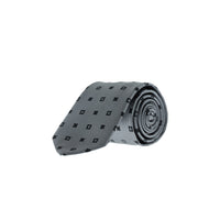 Medium Gray Patterned Tie