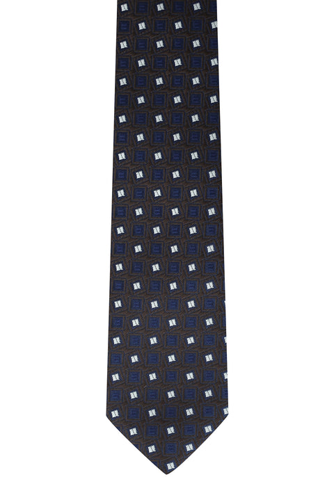 Dark Brown Patterned Tie