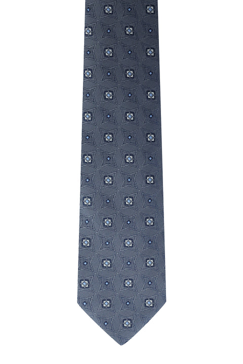 Dark Gray Patterned Tie