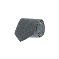 Medium Grey Patterned Tie