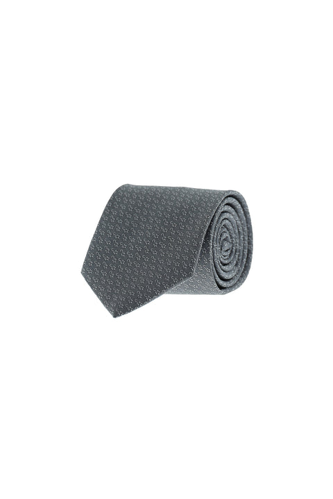 Medium Grey Patterned Tie